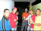 Churrasco na casa do Rodrigo.