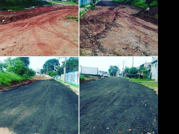 AGRADECIMENTOS: Ao trabalho dos "Soldados" do ReurbanizaSP, moradores da Vila Ester, Jd Santo André, Jardim da Conquista, Carrãozinho, Vila Bela, Rodolfo Pirâni e Condomínio Santa Barbara, E.E Décio ferraz Alvim, EMEI Maria de Lurdes e o Prefeito Regional, Fernando Elias Alves de Mello. A todos os quê contribuíram em um abaixo-assinado para o asfaltamento da extensão da Rua Bartolomeu Gonçalves paralela a Av. Sapopemba 16000 atrás do EMEI Maria DE Lurdes no bairro Vila Ester . Essa rua sempre serviu para d