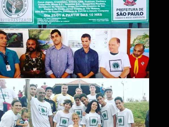 Alguns representantes do Desportivo Olímpia e moradores do bairro Jd Ester uniram-se hoje para participar do 2° Plantio Comunitário do Parque Jd. da Conquista, em comemoração ao 463° Aniversário de São Paulo, com 463 mudas de árvores nativas a serem plantadas. Tivemos presença do Subprefeito Fernando Elias, Vereador Gilson Barreto e demais autoridades e ONG's apoiadoras do projeto ReurbanizaSP. Unidos por um bem, planta-se hoje para colhermos bons frutos amanhã. #ReurbanizaSP #desportivoolimpia #moradoresdo