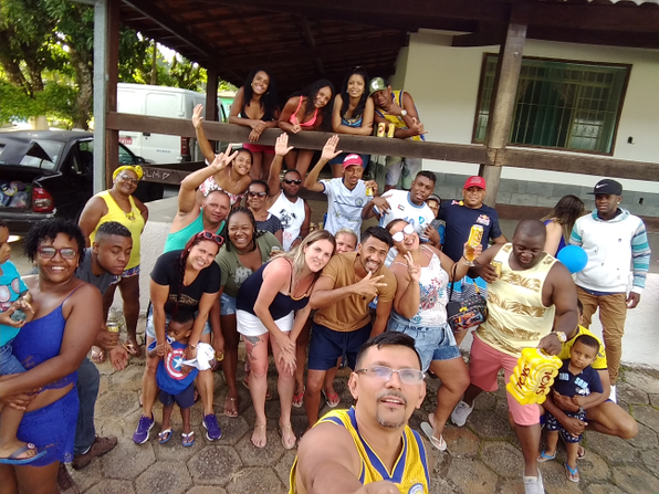 Galera reunida na nossa festa