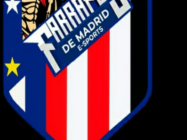 Escudo do Atlético de Madrid com o Farrapos de Madrid
